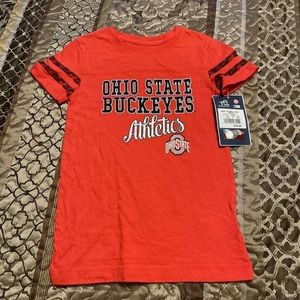 Kids Ohio Buckeyes team athletics shirt size 6/6X